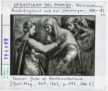 Vorschaubild Sebastiano del Piombo: Heimsuchung. Sammlung Duke of Northumberland 